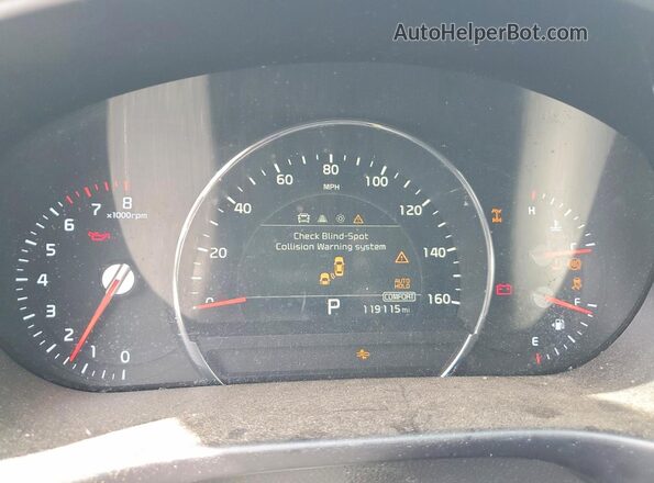 5XYPHDA5XLG673336 2020 KIA SORENTO Red Instrument cluster view