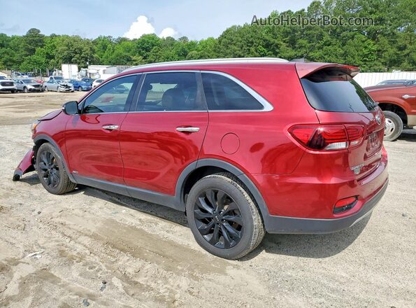 5XYPHDA5XLG673336 2020 KIA SORENTO Red Rear left