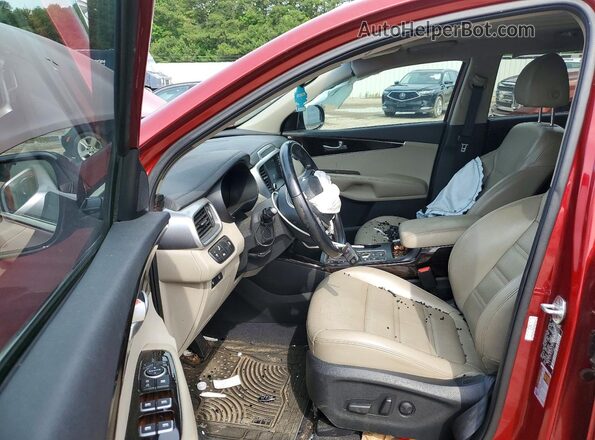 5XYPHDA5XLG673336 2020 KIA SORENTO Red Front interior view