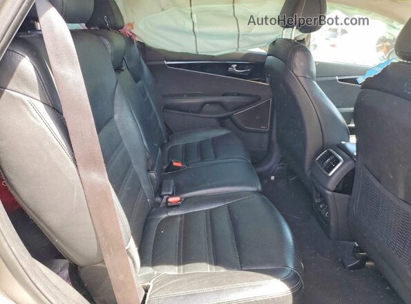 5XYPK4A50GG080317 2016 KIA SORENTO Gray Вид задніх сидінь