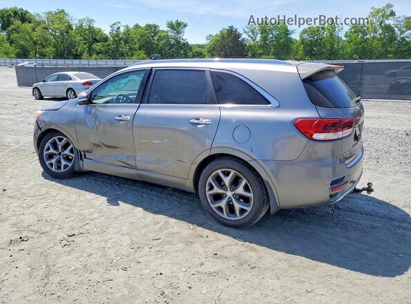5XYPK4A50GG080317 2016 KIA SORENTO Gray Задня ліва чверть