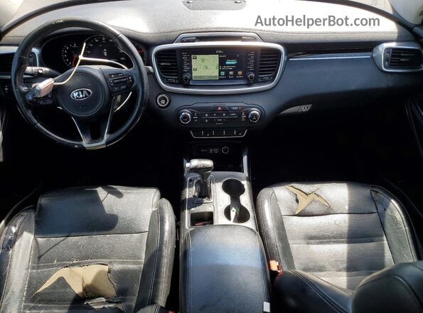 5XYPK4A50GG080317 2016 KIA SORENTO Gray Вид панелі приладів