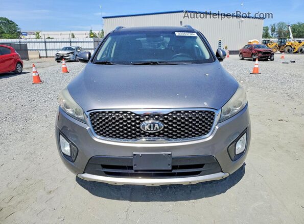 5XYPK4A50GG080317 2016 KIA SORENTO Gray Вид спереду