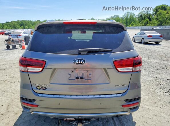 5XYPK4A50GG080317 2016 KIA SORENTO Gray Вид ззаду