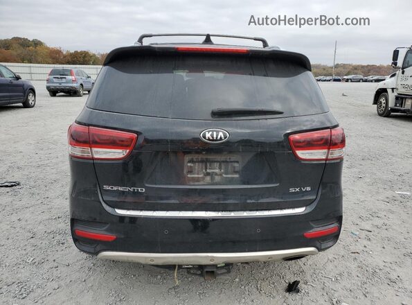 5XYPK4A51GG033913 2016 KIA SORENTO Black უკანა ხედი