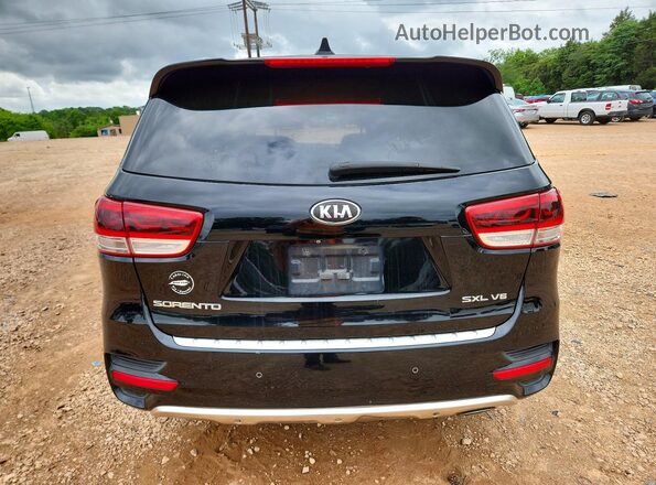 5XYPK4A53GG071398 2016 KIA SORENTO Black Rear view