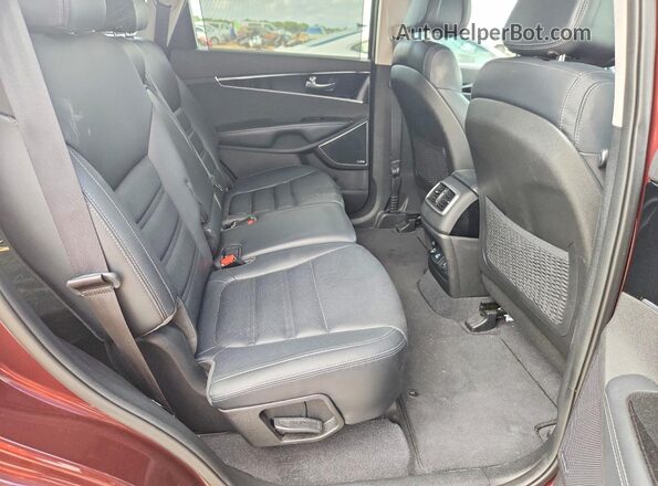5XYPK4A55GG186925 2016 KIA SORENTO Burgundy Вид задньої частини салону
