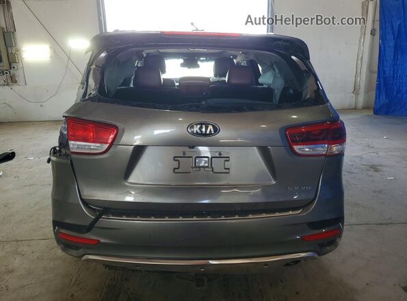 5XYPK4A55HG228236 2017 KIA SORENTO Серый Вид сзади