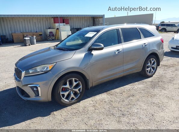 5XYPK4A5XKG460077 2019 KIA SORENTO Gray Vista tres cuartos delantera izquierda