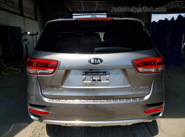 5XYPKDA15GG030655 2016 KIA SORENTO Gray Հետևի տեսք