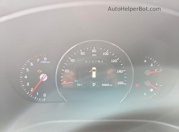 5XYPKDA17GG114623 2016 KIA SORENTO White Vista del cuadro de instrumentos