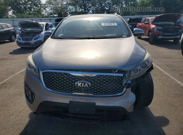 5XYPKDA18GG033632 2016 KIA SORENTO Gray Vista frontal