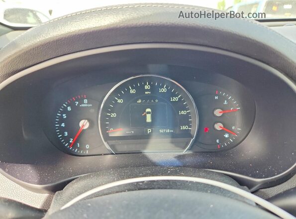 5XYPKDA52GG028400 2016 KIA SORENTO Gray Vista del cuadro de instrumentos