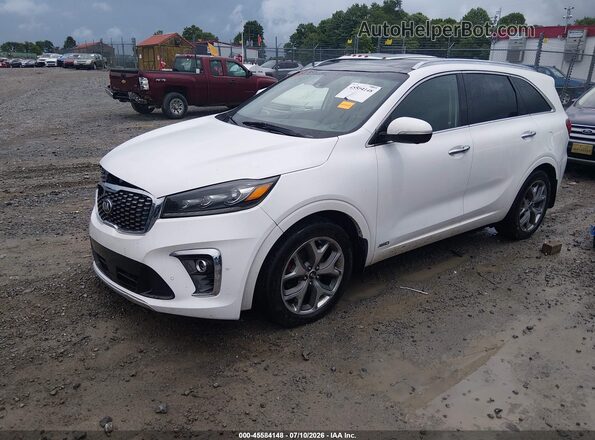5XYPKDA52KG460607 2019 KIA SORENTO Белый Передняя левая четверть