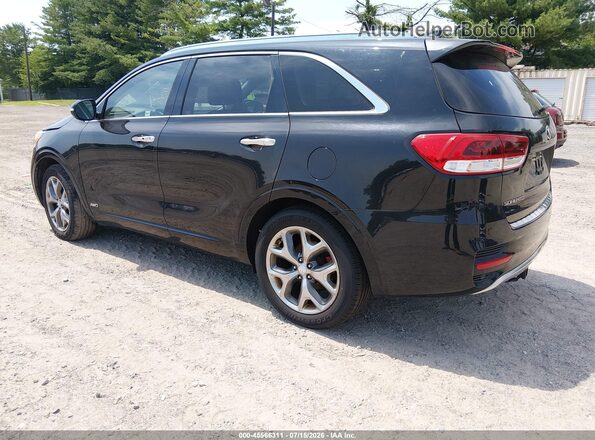 5XYPKDA53HG319666 2017 KIA SORENTO Black Trasero izquierdo