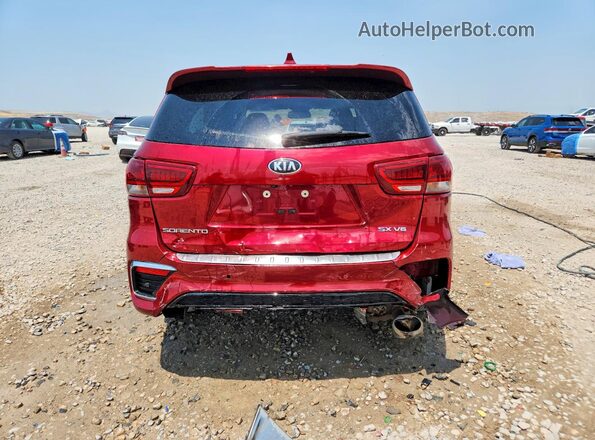5XYPKDA53LG654841 2020 KIA SORENTO Red Հետևի տեսք