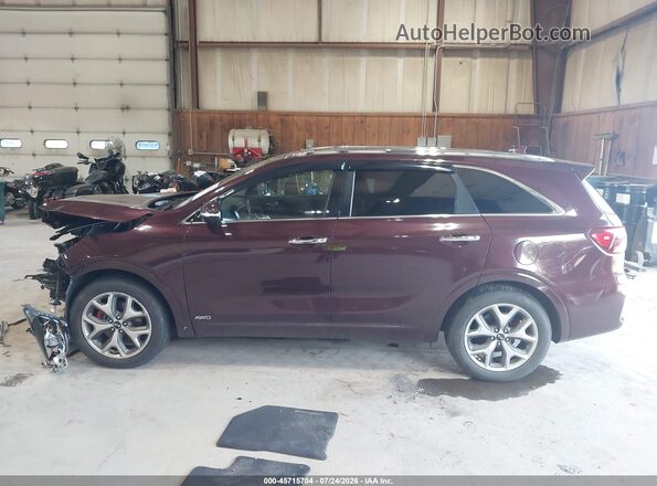 5XYPKDA54KG465713 2019 KIA SORENTO Maroon Widok wnętrza 360 stopni