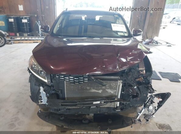 5XYPKDA54KG465713 2019 KIA SORENTO Maroon Widok zestawu wskaźników