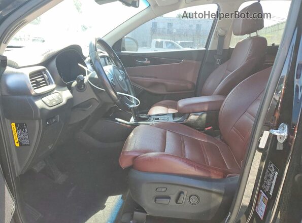 5XYPKDA55HG205443 2017 KIA SORENTO Black Вид панелі приладів