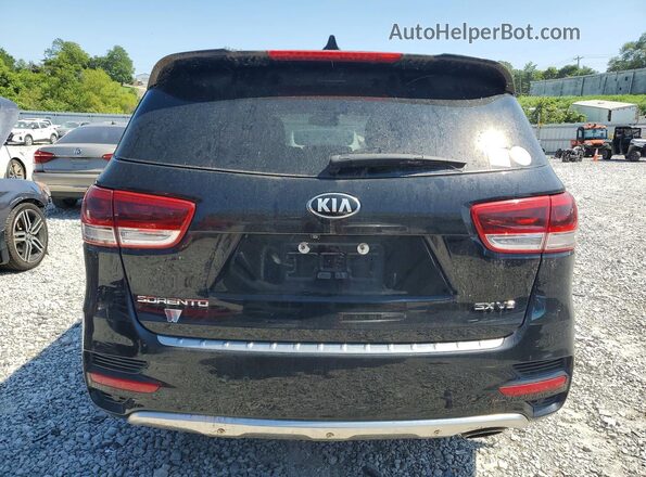 5XYPKDA55HG205443 2017 KIA SORENTO Black Вид салону спереду