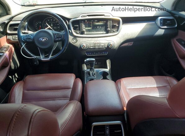 5XYPKDA55HG205443 2017 KIA SORENTO Black Вид щитка приладів