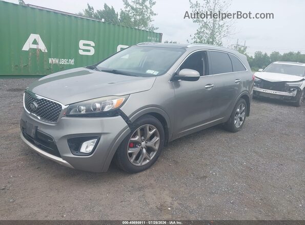 5XYPKDA55HG305056 2017 KIA SORENTO Gray წინა მარცხენა ხედი სამი მეოთხედიდან