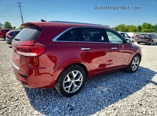 5XYPKDA56GG002091 2016 KIA SORENTO Burgundy უკანა მარჯვენა