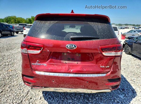 5XYPKDA56GG002091 2016 KIA SORENTO Burgundy უკანა ხედი