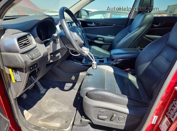 5XYPKDA56GG002091 2016 KIA SORENTO Burgundy წინა სალონის ხედი