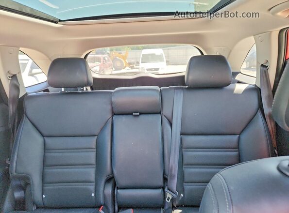 5XYPKDA56GG002091 2016 KIA SORENTO Burgundy უკანა სავარძლების ხედი