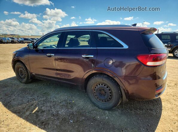 5XYPKDA56GG076885 2016 KIA SORENTO Бордовый Задняя левая четверть
