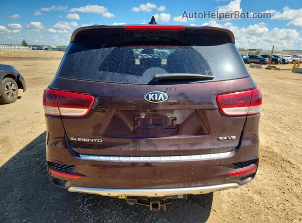 5XYPKDA56GG076885 2016 KIA SORENTO Бордовый Вид сзади