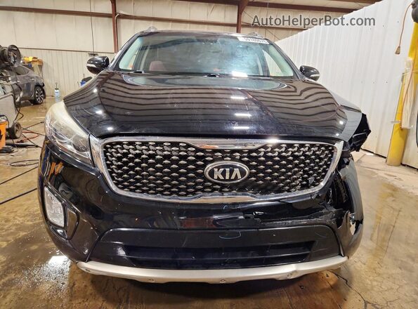 5XYPKDA56HG239584 2017 KIA SORENTO Black წინა ხედი
