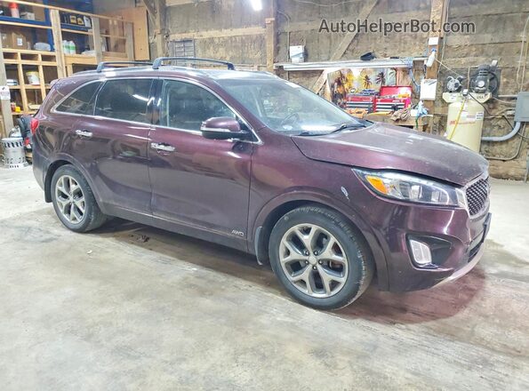 5XYPKDA57GG073347 2016 KIA SORENTO Burgundy Առջևի աջ