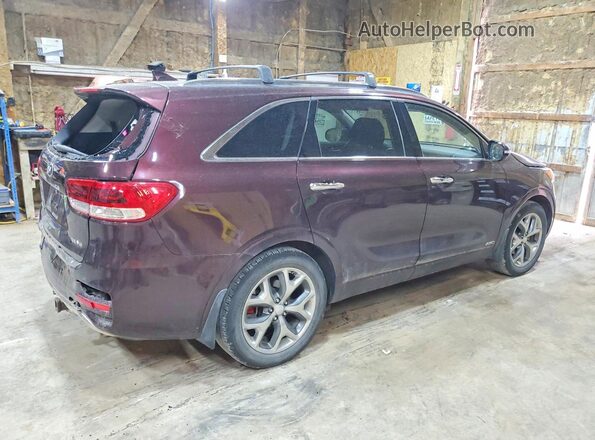 5XYPKDA57GG073347 2016 KIA SORENTO Burgundy Հետևի աջ