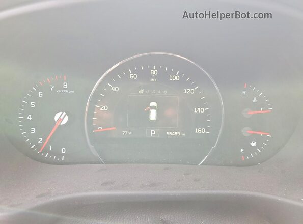 5XYPKDA57GG073347 2016 KIA SORENTO Burgundy Սարքավորումների վահանակի տեսք