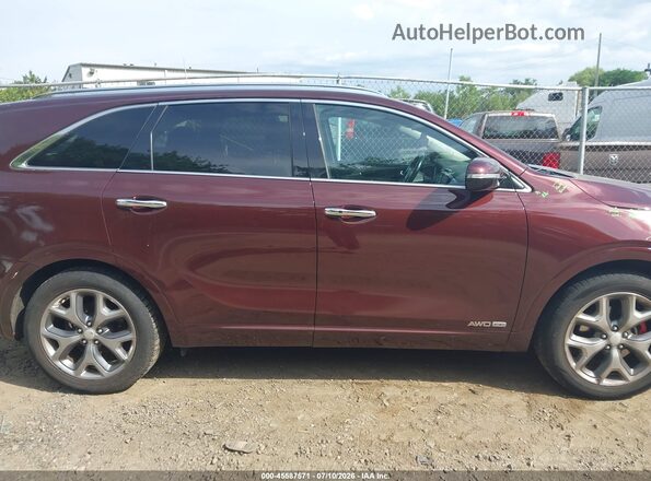 5XYPKDA57HG303518 2017 KIA SORENTO Burgundy სალონის 360-გრადუსიანი ხედი