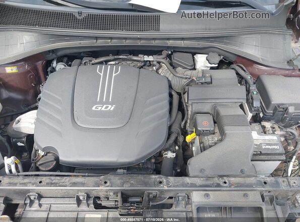 5XYPKDA57HG303518 2017 KIA SORENTO Burgundy უკანა ხედი