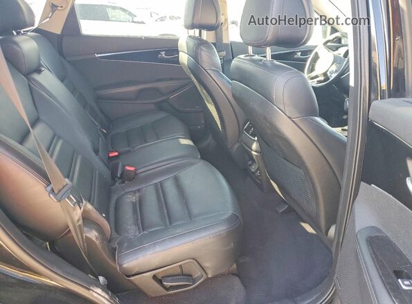 5XYPKDA58GG083854 2016 KIA SORENTO Black Vista interior trasera