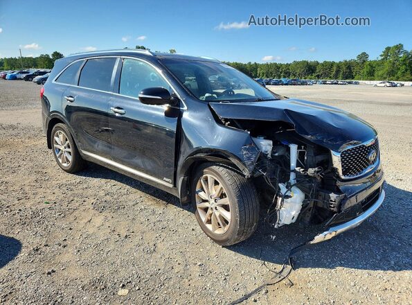 5XYPKDA58HG208207 2017 KIA SORENTO Черный Передняя правая четверть