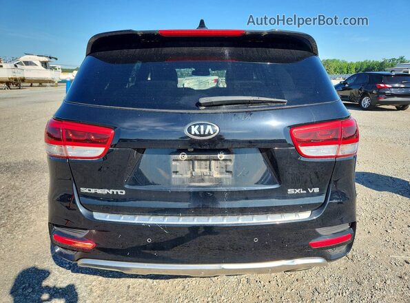 5XYPKDA58HG208207 2017 KIA SORENTO Черный Вид сзади