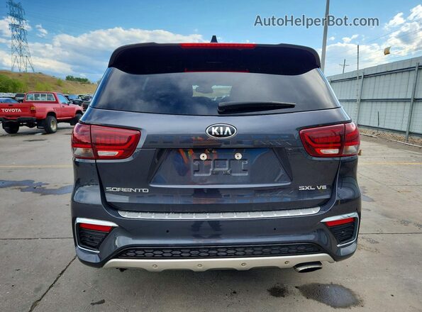 5XYPKDA58KG459106 2019 KIA SORENTO Black უკანა ხედი