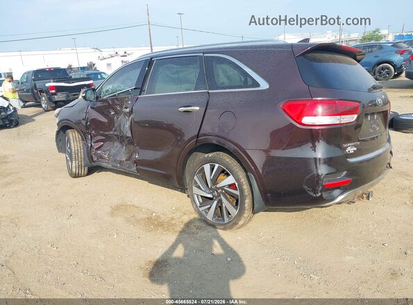 5XYPKDA59GG059465 2016 KIA SORENTO Purple Rear left