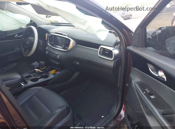 5XYPKDA59GG059465 2016 KIA SORENTO Purple Front interior view