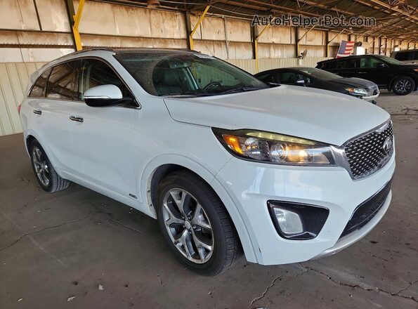 5XYPKDA59GG090974 2016 KIA SORENTO Белый Передняя правая четверть