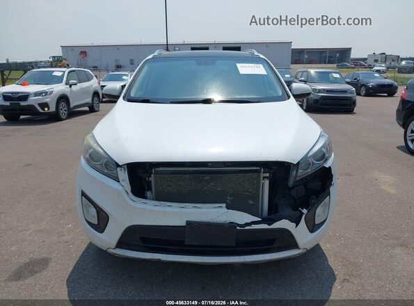 5XYPKDA59GG095799 2016 KIA SORENTO White Widok zestawu wskaźników