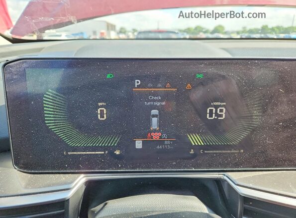 5XYRG4JC3RG282354 2024 KIA SORENTO Burgundy Instrument cluster view