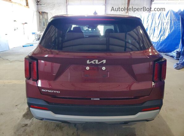 5XYRG4JC4RG308122 2024 KIA SORENTO Maroon Vista trasera