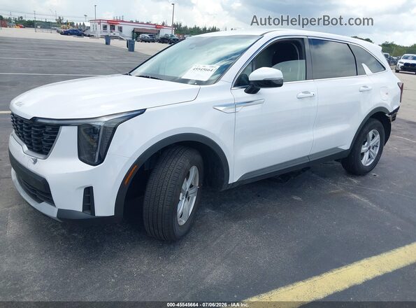 5XYRG4JC5TG424985 2026 KIA SORENTO White წინა მარცხენა ხედი სამი მეოთხედიდან