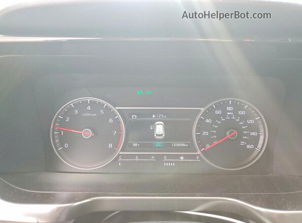 5XYRG4LC1NG116535 2022 KIA SORENTO Белый Вид щитка приборов